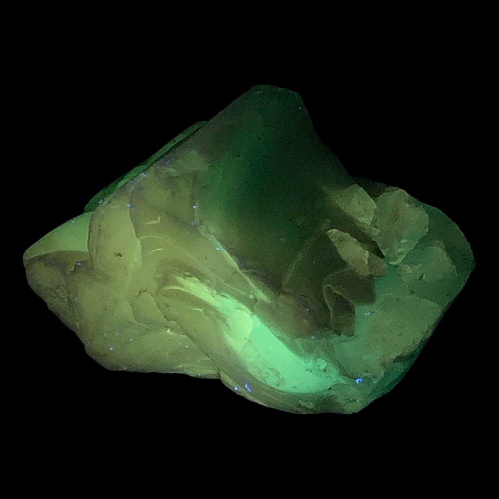 Sapphire Blue Milk‎ Glass Art Glass Cullet Glowing Manganese #4GX108